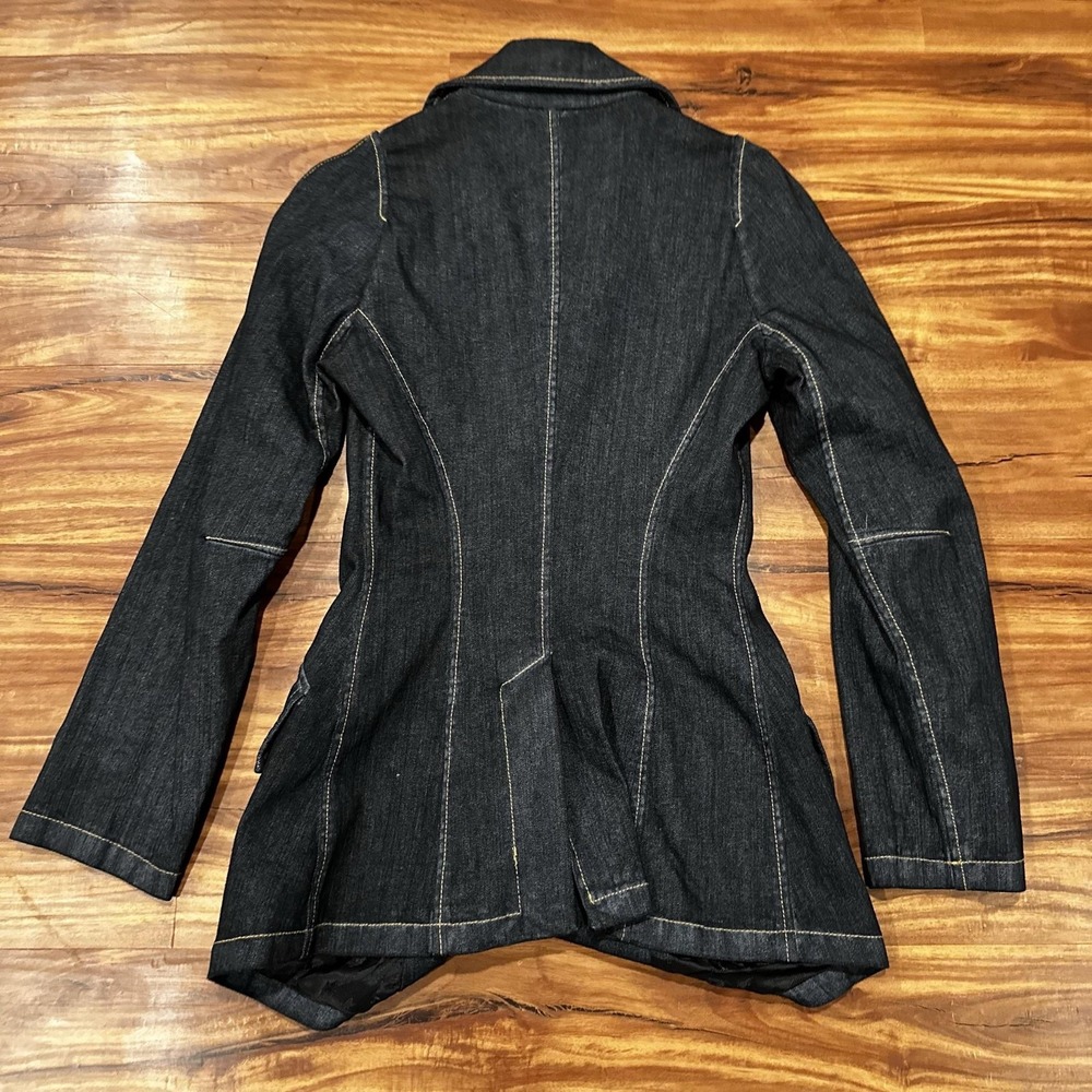 Vivienne Westwood Blazer Womens 8 Blue Denim Single Breasted Tailored Jacket - Picture 6 of 11